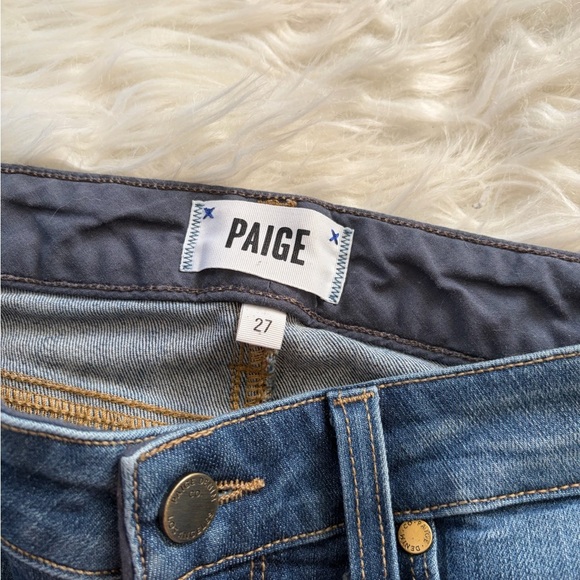Paige Riley Crop Flare Mid Rise Jeans - Picture 6 of 7